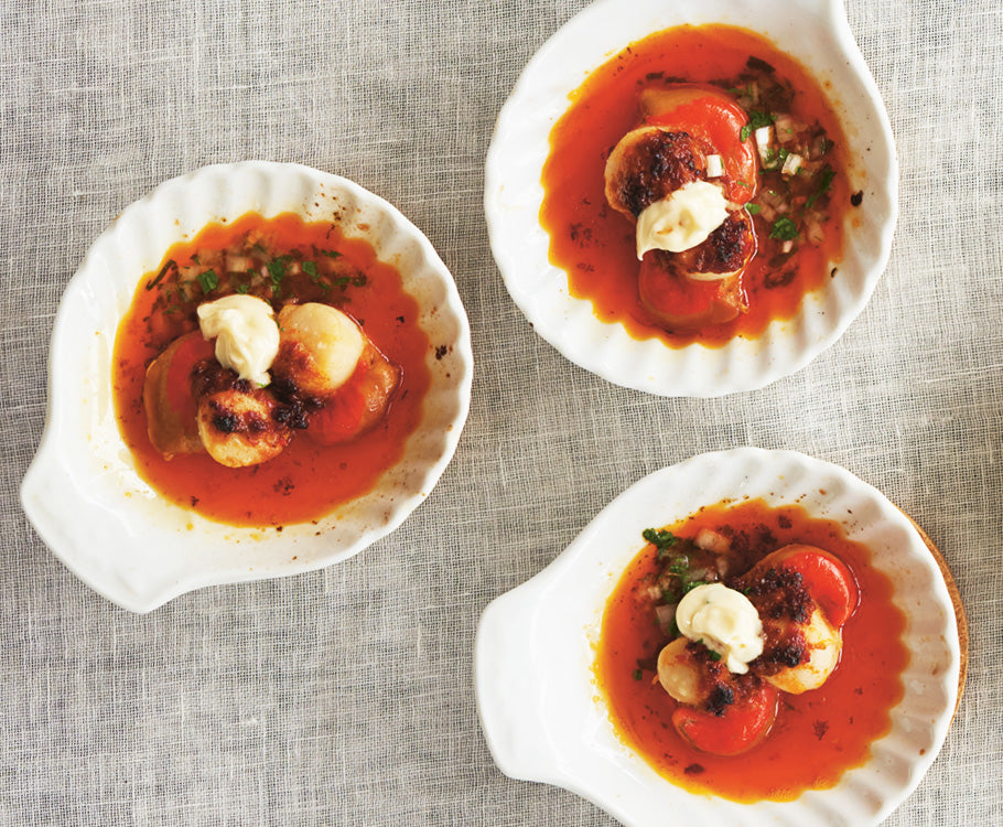 Grilled Scallops with Nduja Butter – Sabato