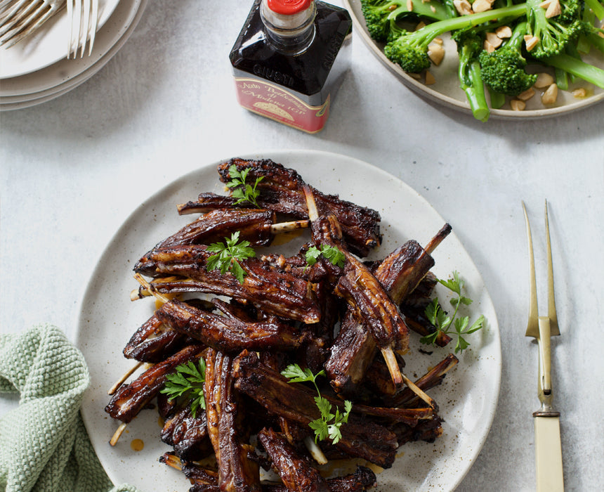 Sticky Balsamic Glazed Lamb Ribs – Sabato