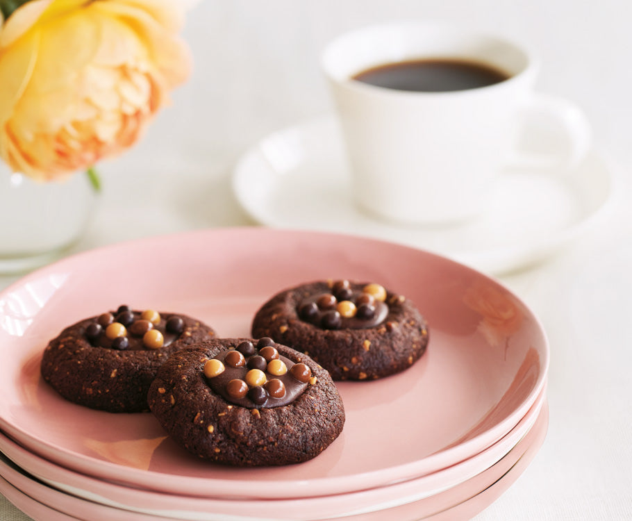 Sabato - Chocolate Hazelnut Thumbprint Cookies