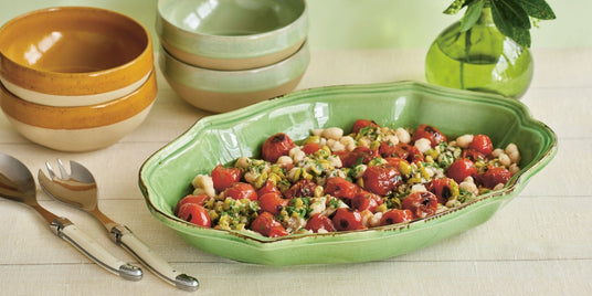 White haricot bean salad with gilda salsa