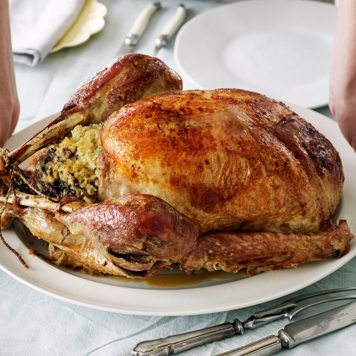 Roast Turkey with Two Stuffings – Sabato