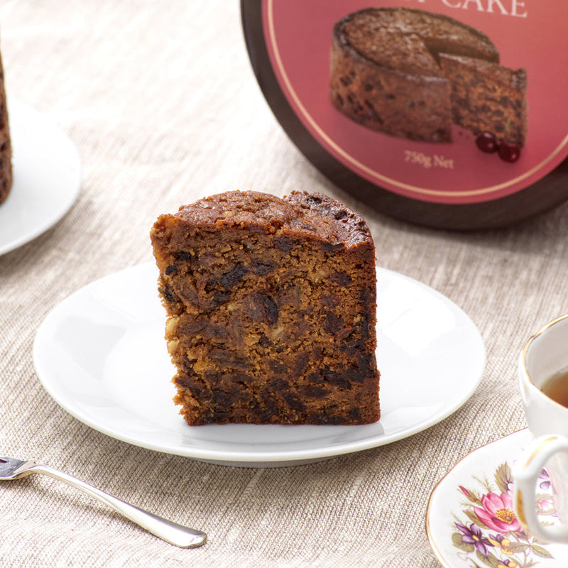 Buckingham Cherry Fruit Cake with Kirsch in Tin 750g Cut | New Zealand Delivery | Sabato Auckland