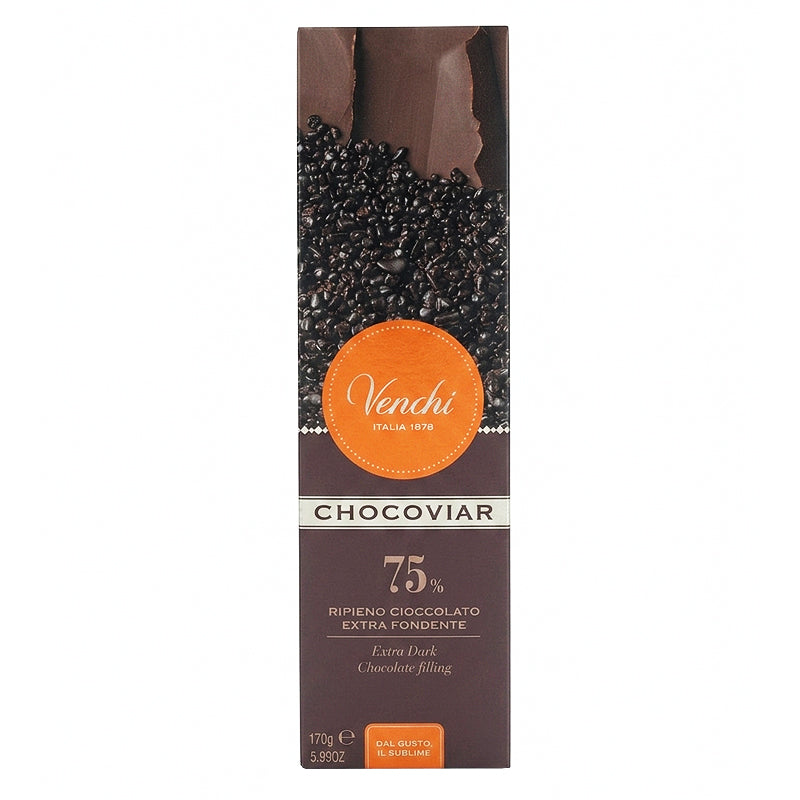 Venchi Chocoviar 75% Extra Dark Soft Bar 170g | New Zealand Delivery | Sabato Auckland