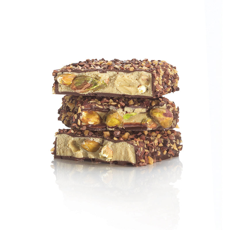 Venchi Chocoviar Pistachio Soft Bar - Cut | Artisan Italian Chocolate & Confectionery | New Zealand Delivery | Sabato Auckland