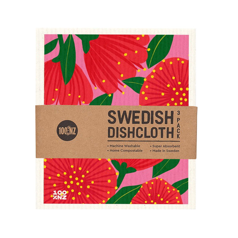 Bright NZ Botanicals Dishcloths Set of 3 | Sabato Auckland, New Zealand
