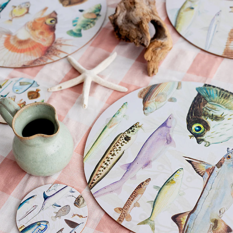 Fishes of New Zealand Placemats - Boxed Set of 6 | New Zealand Delivery | Sabato Auckland