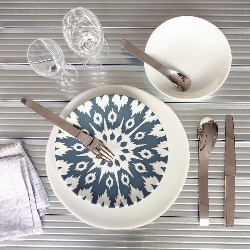 Tsé & Tsé Uzbek Plate ~ Small 21cm ~ Tashkent Grey | New Zealand Delivery | Sabato Auckland