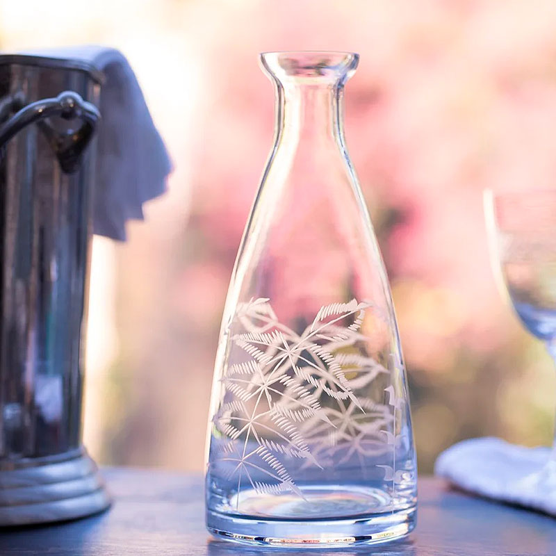 The Vintage List Crystal Table Carafe ~ Fern | New Zealand Delivery | Sabato Auckland