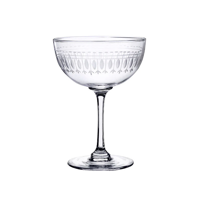 The Vintage List Crystal Champagne Saucers ~ Ovals | New Zealand Delivery | Sabato Auckland