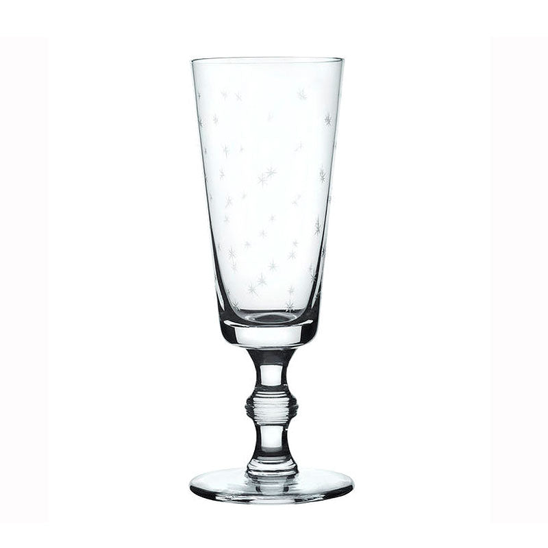 The Vintage List Crystal Champagne Flutes ~ Stars - Set of 4 | New Zealand Delivery | Sabato Auckland