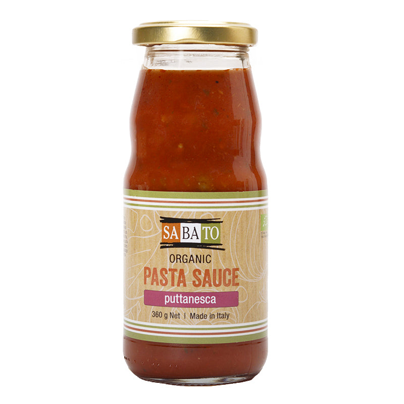 Sabato Organic Pasta Sauce ~ Puttanesca 360g | Sabato Auckland