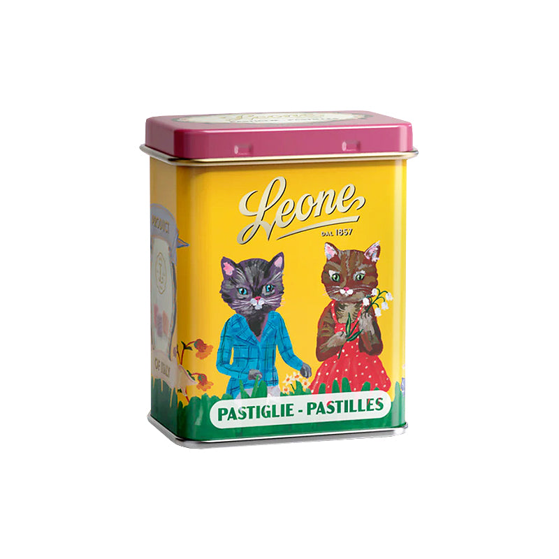 Leone Nathalie Lété Pastilles 30g yellow tin | Italian Confectionery | New Zealand Delivery | Sabato Auckland
