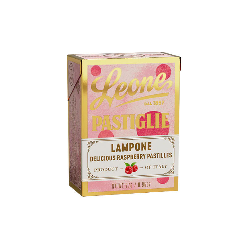 Leone Raspberry Pastilles 27g Box | Italian Confectionery | Sabato New Zealand