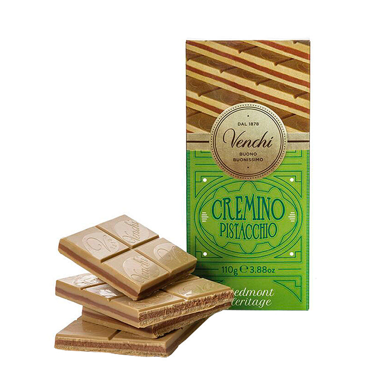 Venchi Pistachio Cremino Tablet 110g | Artisan Italian Chocolate & Confectionery | New Zealand Delivery | Sabato Auckland
