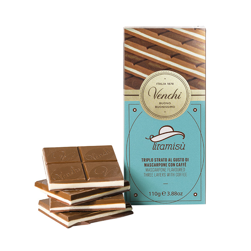 Venchi Tiramisu Chocolate Tablet 110g | Artisan Italian Chocolate & Confectionery | New Zealand Delivery | Sabato Auckland