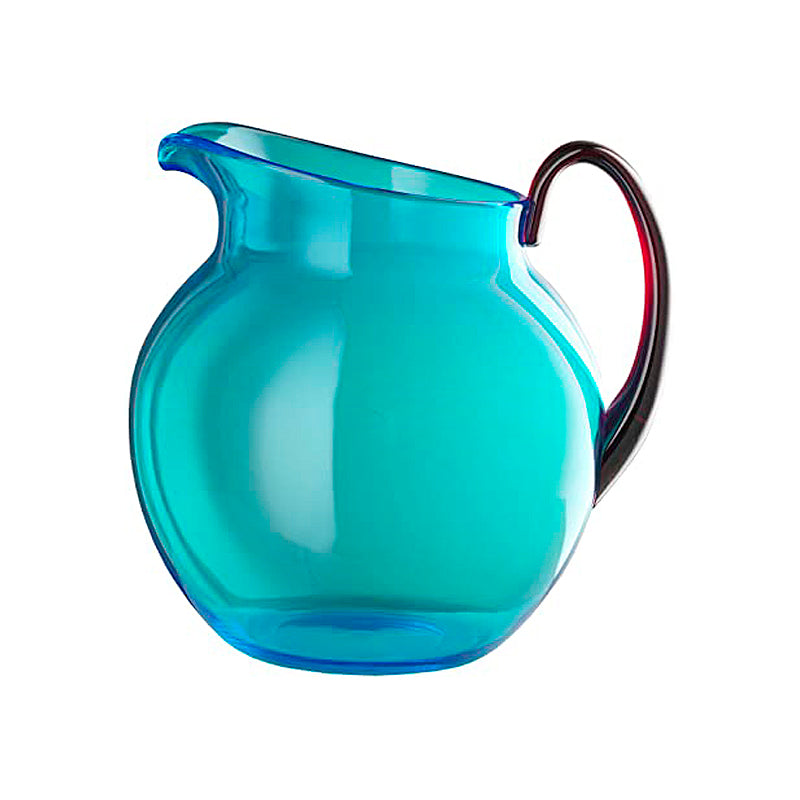 Marioluca Giusti Pallina Jug Turquoise with Red Handle | Shop Online | New Zealand Delivery | Sabato Auckland
