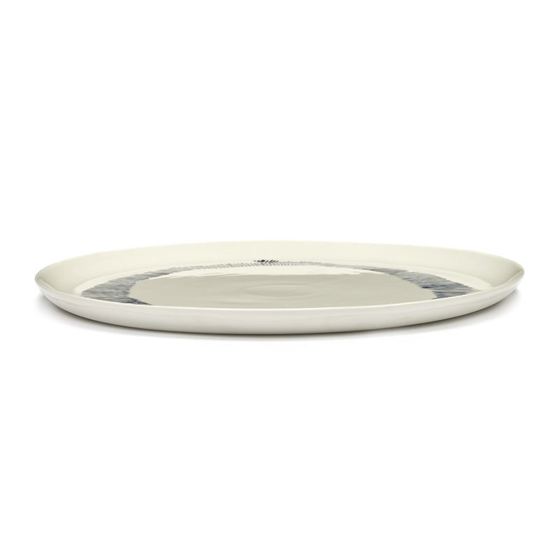 Ottolenghi Serving Plate ~ White with Blue 'O'