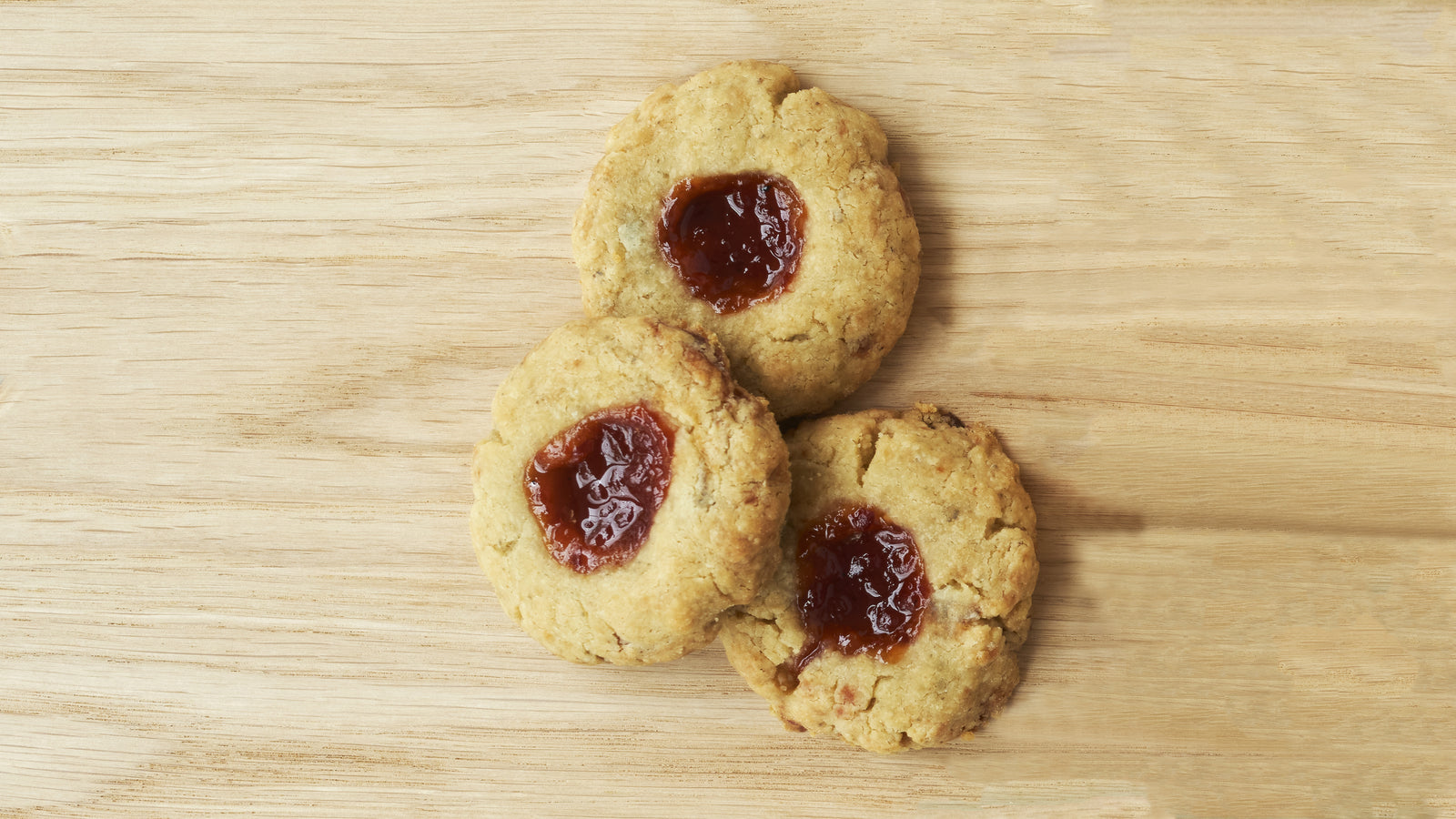 Blue Cheese and Pimiento Jam Thumbprint Cookies