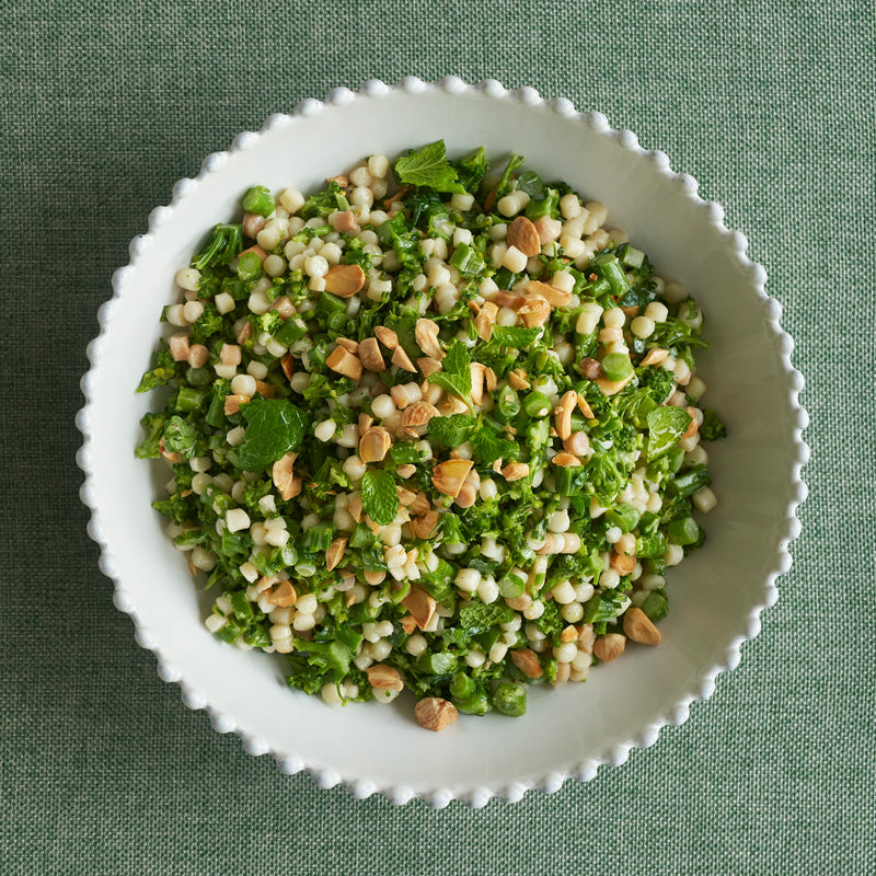 Fregola, Broccolini, Mint and Almond Salad