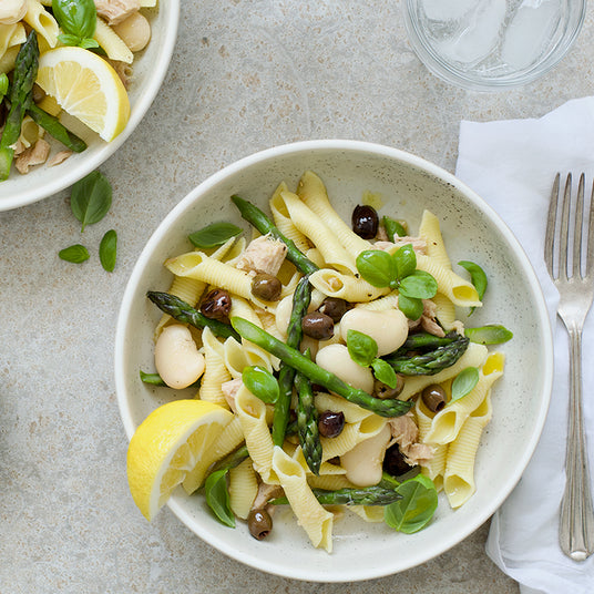 Garganelli Artisan Italian Pasta with Tuna, White Beans & Asparagus