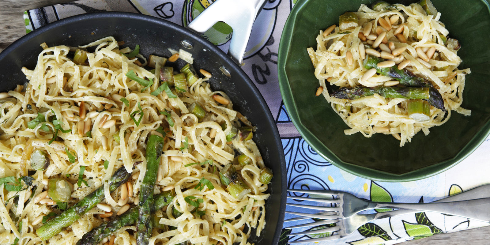 Lemon Laganelle with Spring Asparagus