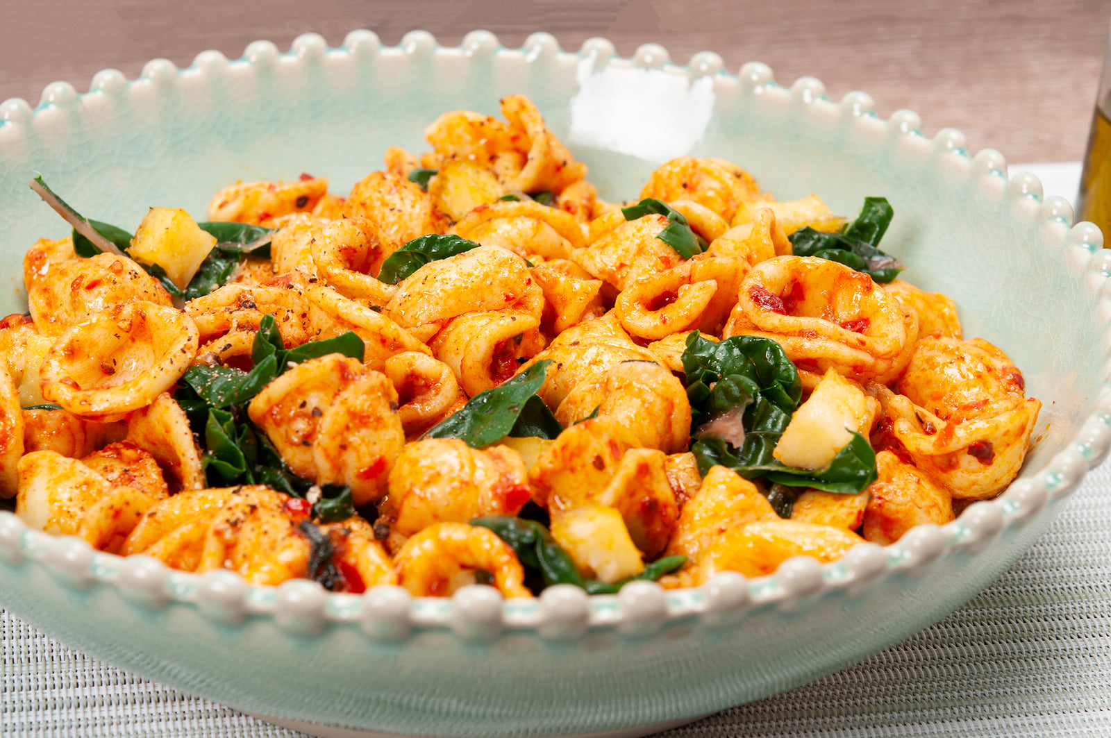 Orecchiette with Nduja and Silverbeet