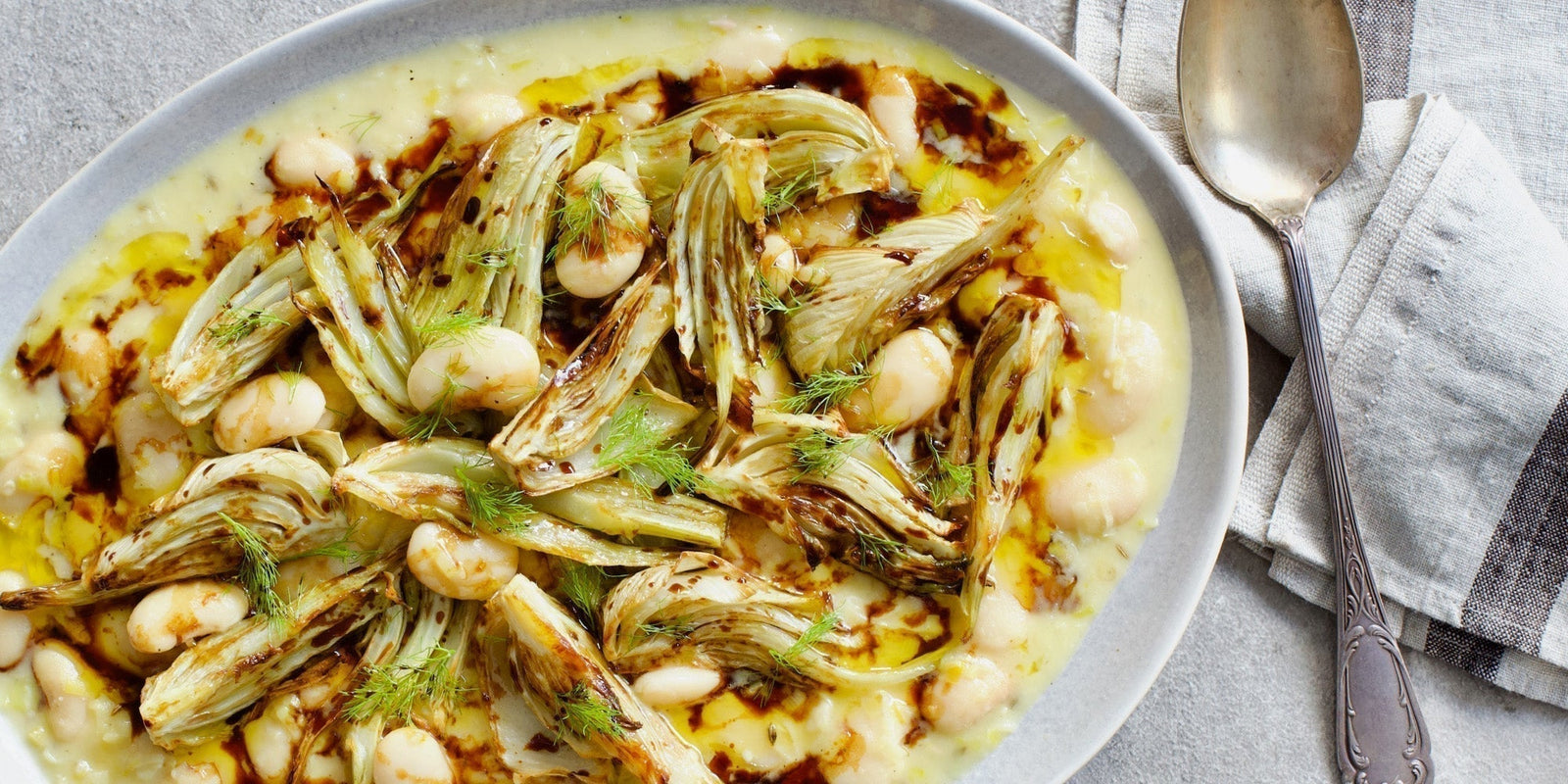 Roasted Fennel with Creamy Farmhouse Beans