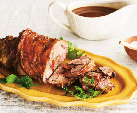 Rolled Stuffed Leg of Lamb