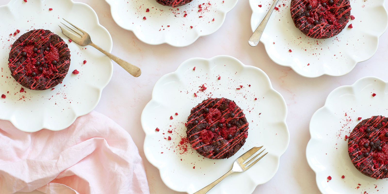 Sabato Recipe for Valrhona Chocolate Berry Fudge Cakes