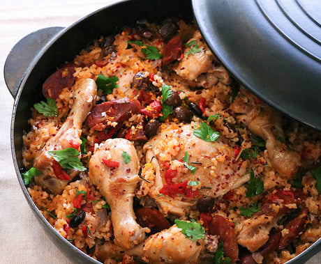 Spanish rice recipe - Basque Chicken & Rice