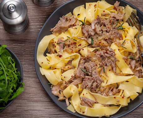 Braised Pork & Fennel Ragu with Ragu with Papardelle