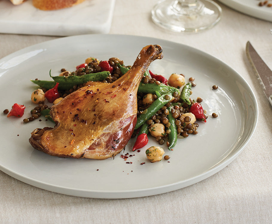 Sabato Duck Confit with Puy Lentil Salad