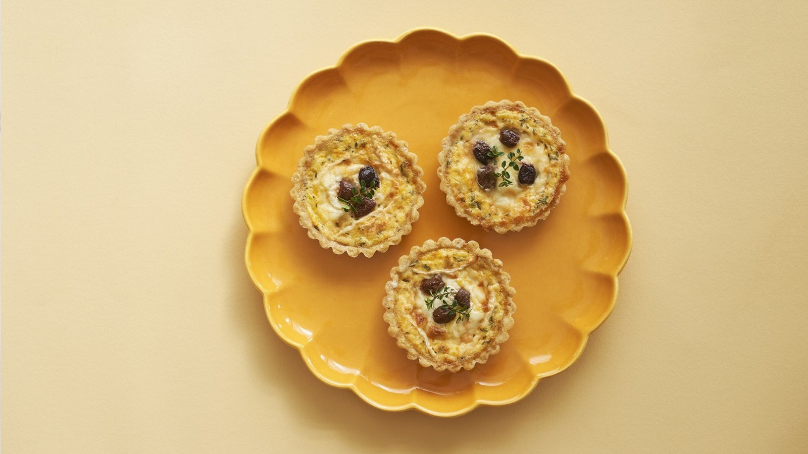 Goat’s Cheese Tarts with Walnut Pastry