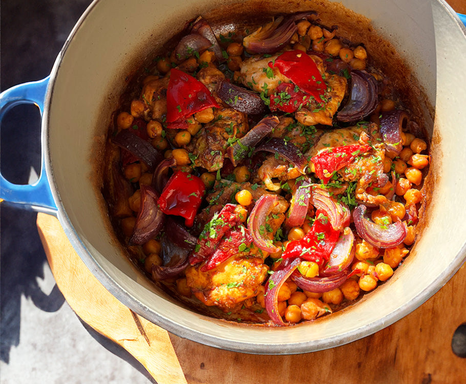 Harissa Chicken With Chickpeas