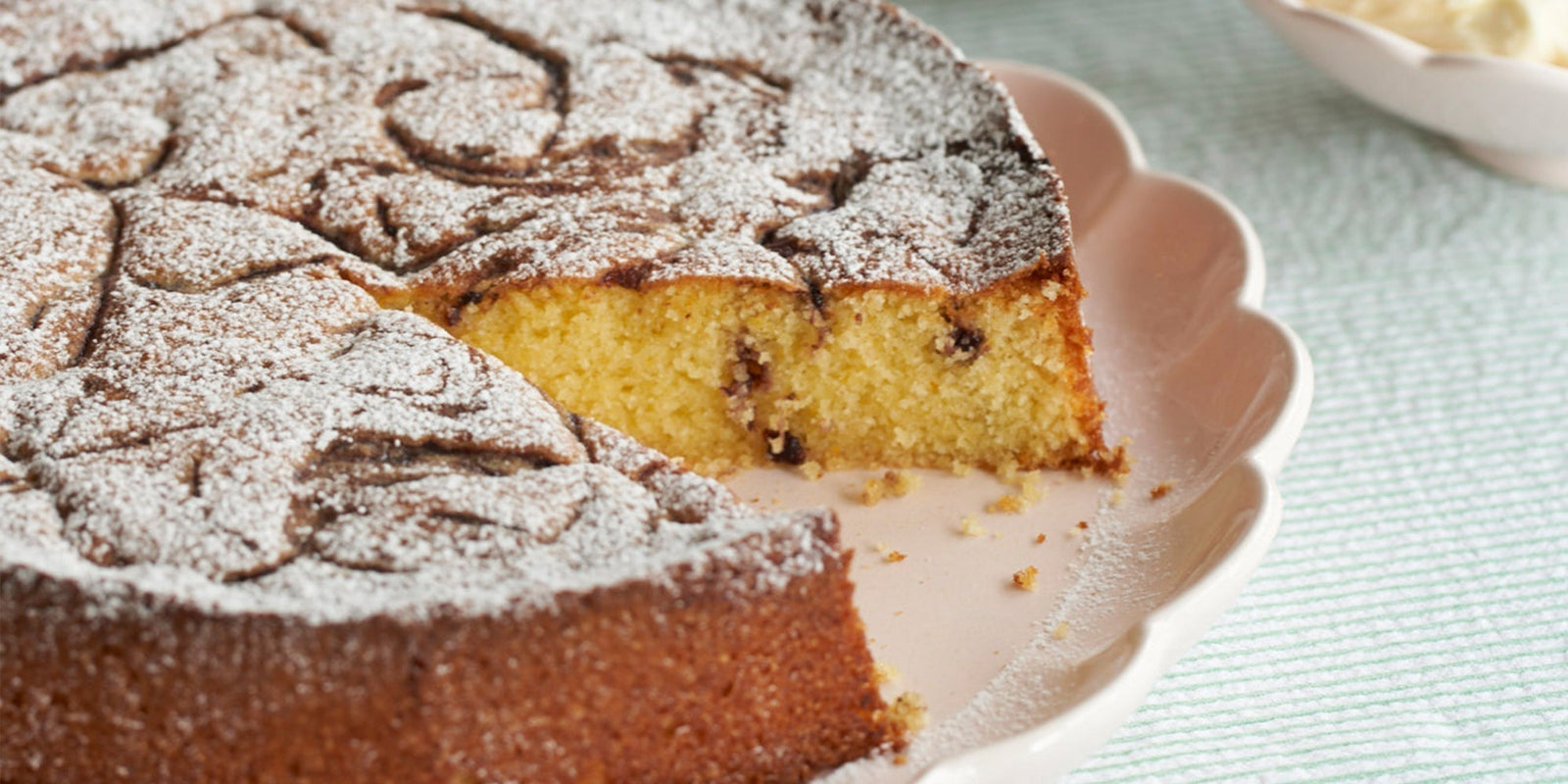 Jam-swirled Polenta and Olive Oil Cake