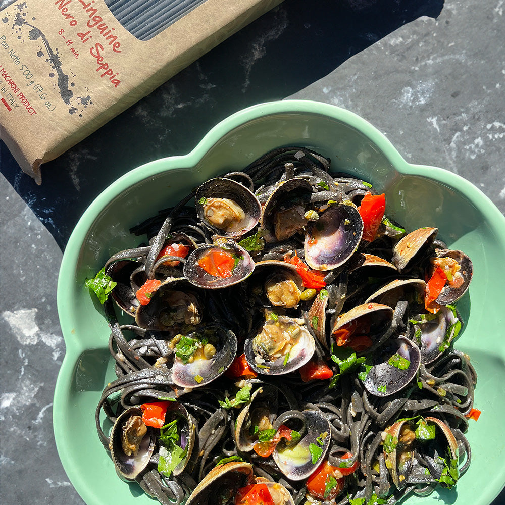 Squid Ink Linguine Vongole – Sabato