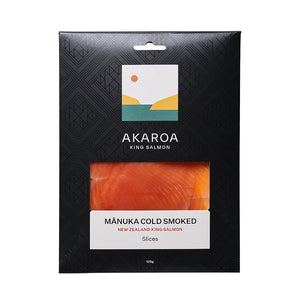Akaroa Mānuka Cold Smoked Salmon 100g | Sabato Auckland, New Zealand