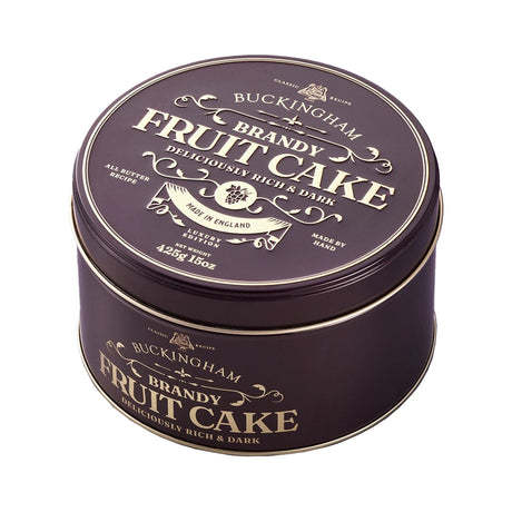 Buckingham Fruit Cake with Brandy in Vintage Tin 425g | Traditional Christmas Cake | New Zealand Delivery | Sabato Auckland