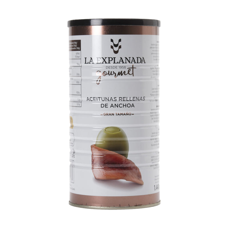 La Explanada Anchovy Stuffed Olives 1.4kg | Buy Spanish Olives Online | Sabato Auckland