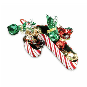 Load image into Gallery viewer, Venchi Hanging Christmas Candy Cane 62g Open | Artisan Italian Chocolate &amp; Confectionery | New Zealand Delivery | Sabato Auckland
