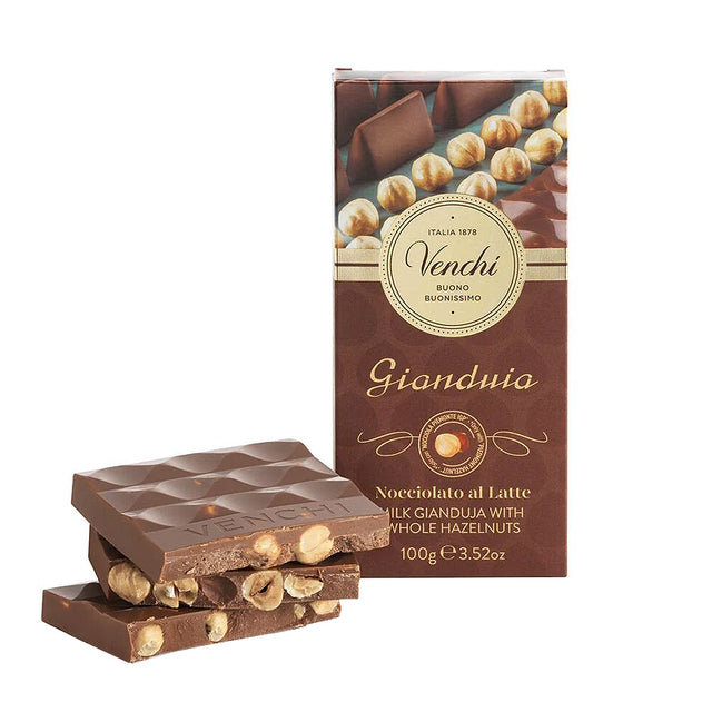 Venchi Gianduja Milk Chocolate Tablet 100g | New Zealand Delivery | Sabato Auckland