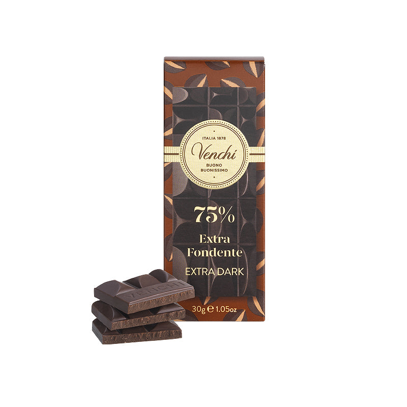 Venchi Mini 75% Extra Dark Chocolate Bar 30g | Buy Italian Chocolate in New Zealand | Sabato Auckland