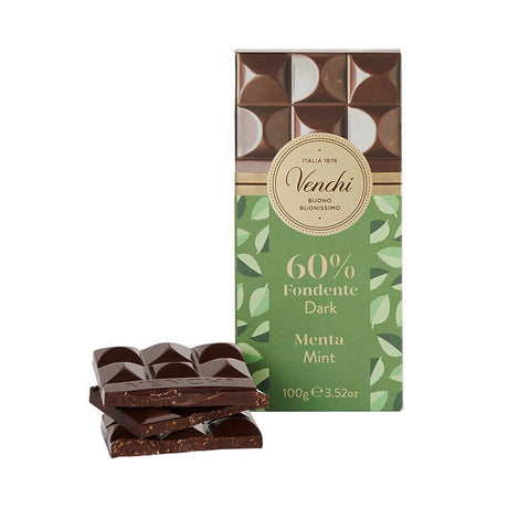 Venchi 60% Dark Chocolate with Mint Tablet 100g | Buy Italian Chocolate in New Zealand | Sabato Auckland