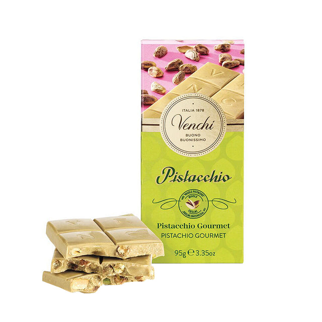 Venchi Pistachio Chocolate Tablet 95g | Artisan Italian Chocolate & Confectionery | New Zealand Delivery | Sabato Auckland
