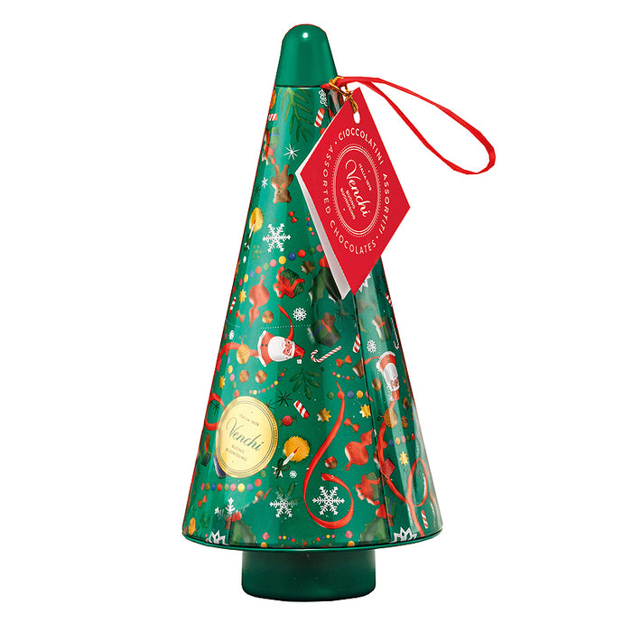 Venchi Christmas Tree Tin 112g | Artisan Italian Chocolate & Confectionery | New Zealand Delivery | Sabato Auckland