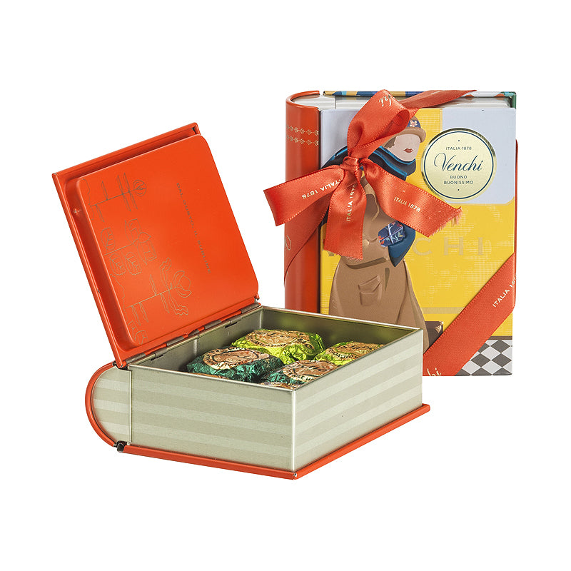 Venchi Vintage Mini Book Tin 114g - Lady | Italian Chocolate | New Zealand Delivery | Sabato Auckland