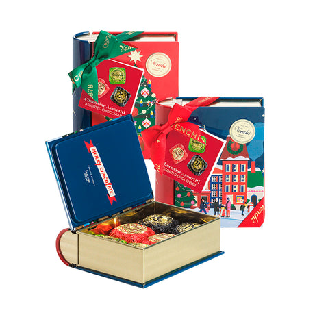 Venchi Festive Mini Book Tin 117g | Buy Italian Chocolate in New Zealand | Sabato Auckland