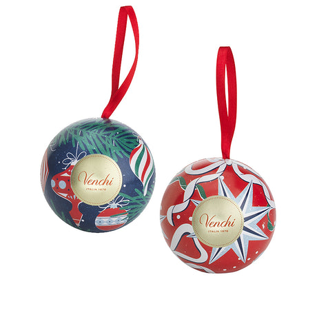 Venchi Hanging Christmas Bauble 46g Tin | Italian Christmas Chocolate | Sabato, Auckland, New Zealand