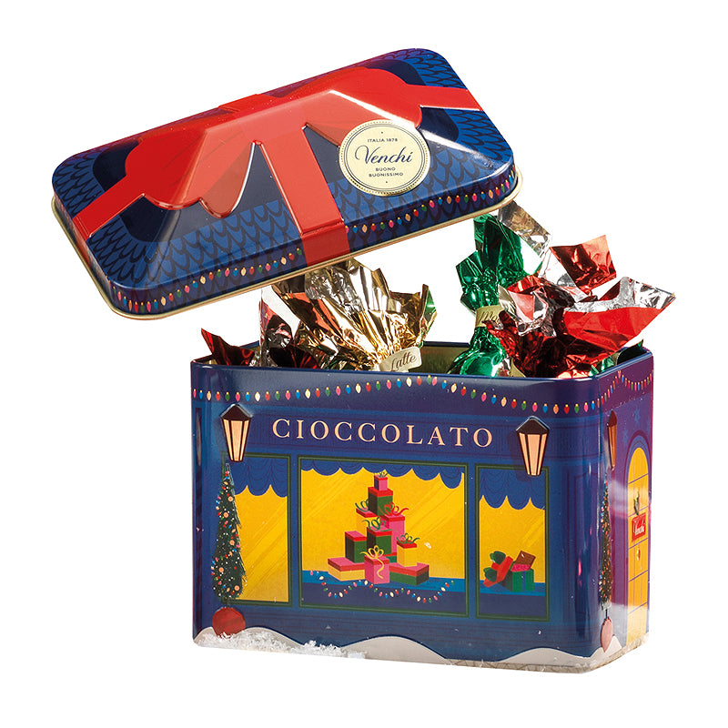 Venchi Christmas Shop Tin 185g | Artisan Italian Chocolate & Confectionery | New Zealand Delivery | Sabato Auckland