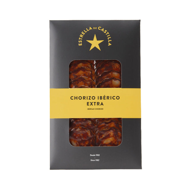 Estrella de Castilla Iberian Chorizo ~ Sliced | 80g | Spanish Ham | Cured meat | Spanish Cured Meat in New Zealand